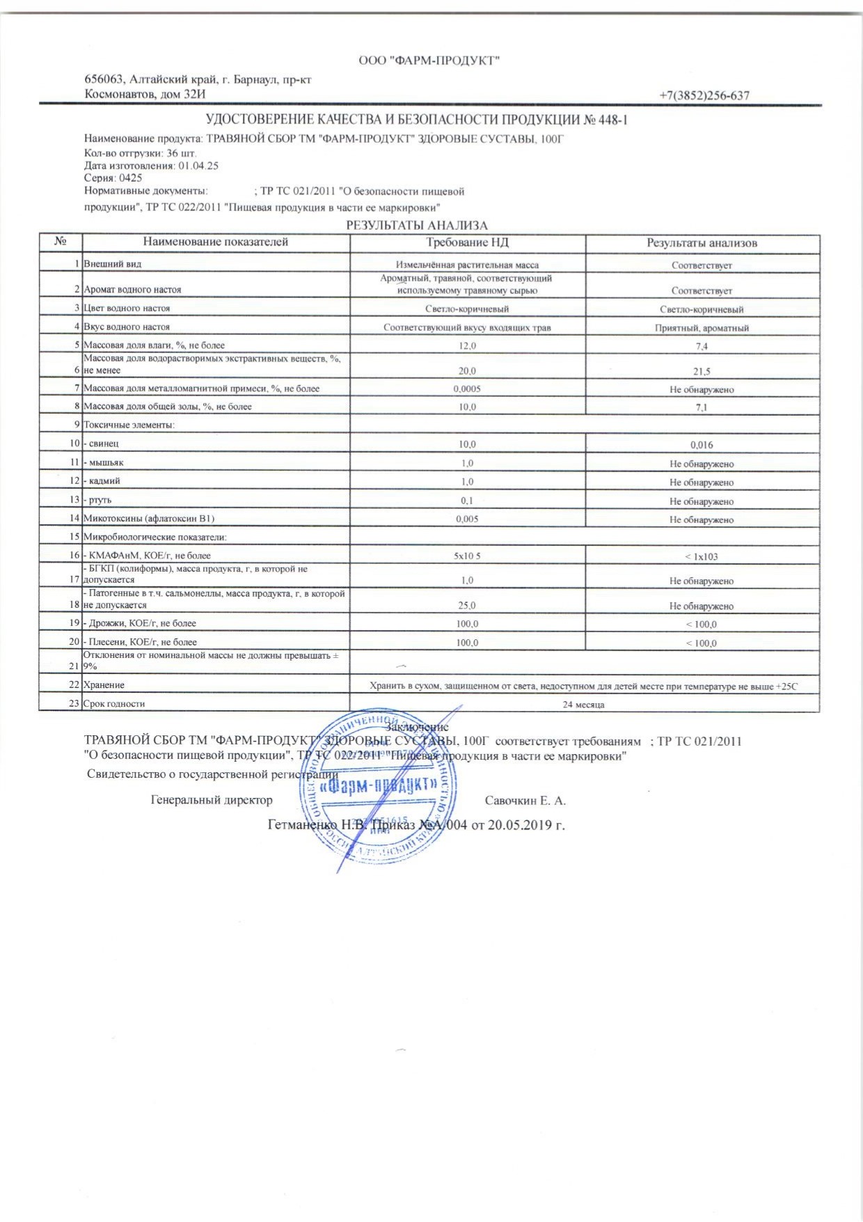 Паспорт №042025
